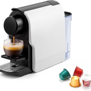 Mini Espresso Machine Compatible for , Compact Capsule Coffee Maker with 20 Bar High Pressure Pump, 22 oz Removable Water Tank