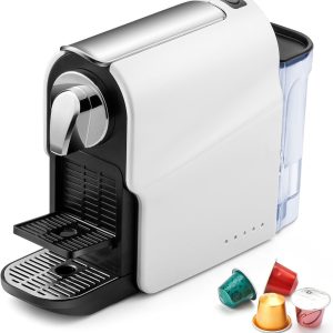 Espresso Pod Machine for Home, Compact Capsule Coffee Maker for NS Original Pods, 20 Bar High Pressure Pump, 22oz Removable Water Tank, Adjustable Cup Tray, 1350W